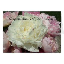 Wedding Pink Peonies / Pink Peony Greeting Card cards