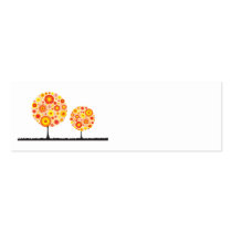 Wedding Place Name Card - Flower Wishing Tree Oran Business Card Template