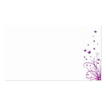 Wedding Place Name Card purple & white Business Card Templates
