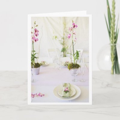 Wedding place setting card by