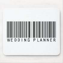 Wedding Planner Bar Code mousepads by NotWorking Wedding Planner Bar Code mousepads