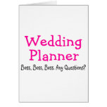 Wedding Planner Boss Cards