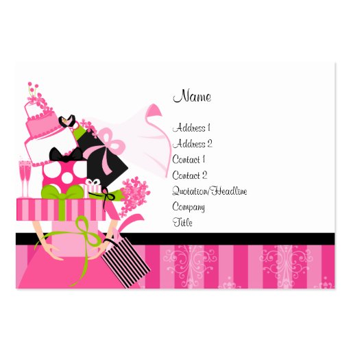 Wedding Planner Business Card Template (front side)