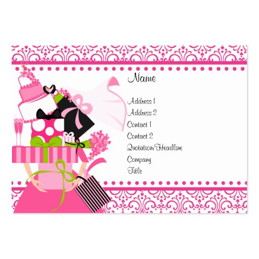 Wedding Planner Business Card Template (front side)