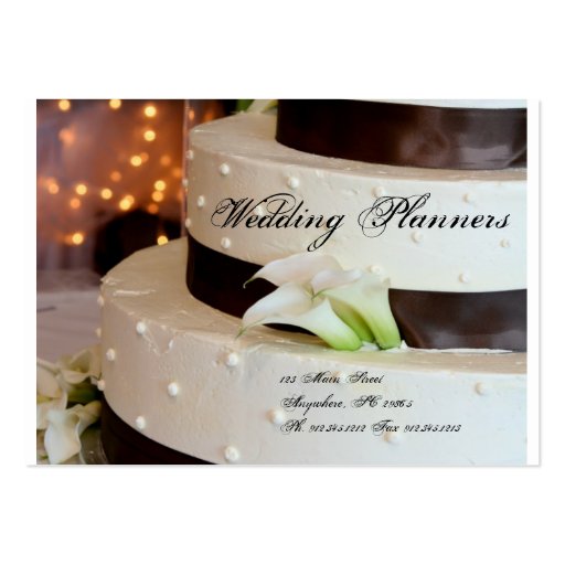 Wedding Planner Business Card Templates (front side)