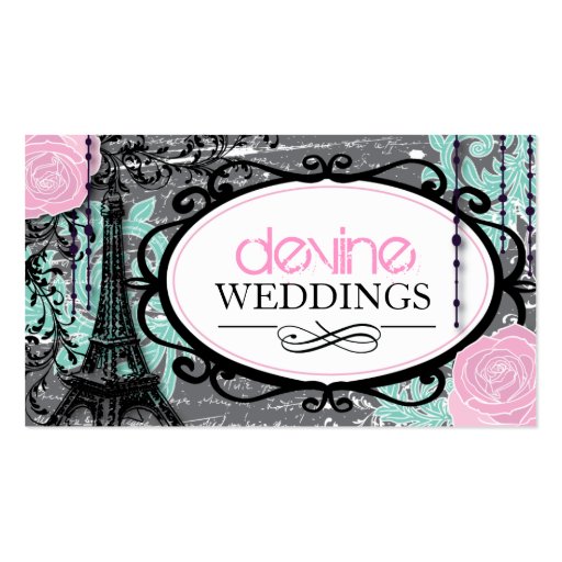 Wedding Planner Business Cards (front side)