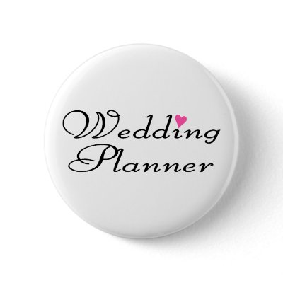 Wedding Planner Pinback Buttons