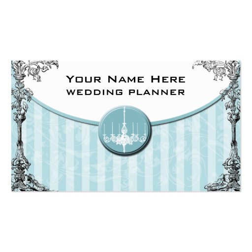 Wedding Planner Card Business Card Template (front side)