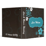 Wedding Planner hibiscus mocha binders