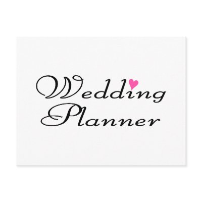 Wedding Planner Postcard