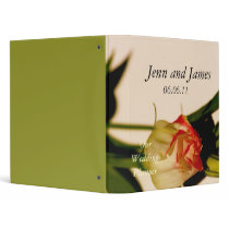 Wedding Planner Red and Cream Rose Binder