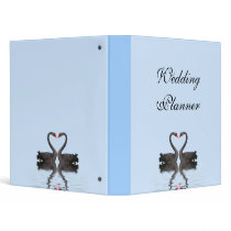 Wedding Planner Romancing Swans Wedding Set 3 Ring Binders