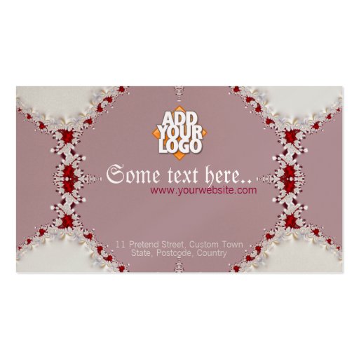 Wedding Planner Royal Business Card (back side)