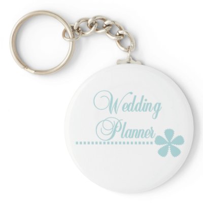 Wedding Planner Teal Elegance Keychain