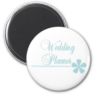 Wedding Planner Teal Elegance Fridge Magnet