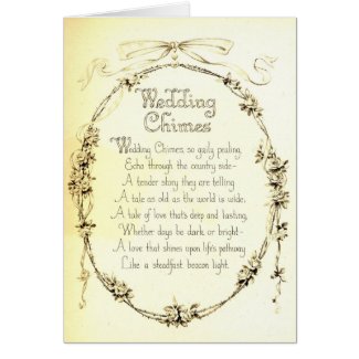 Wedding Poem card