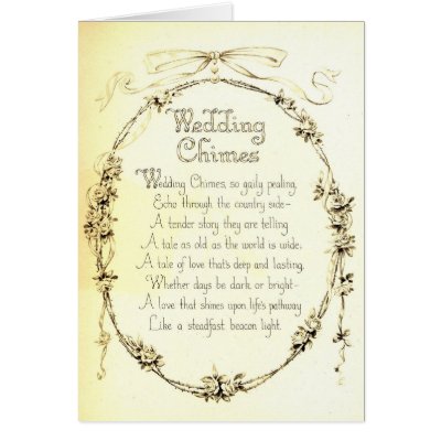 Wedding Poem Cards from Zazzlecom
