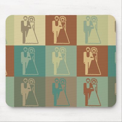 Wedding Pop Art Mouse Pads