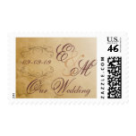 Wedding Postage - Antique Monogram