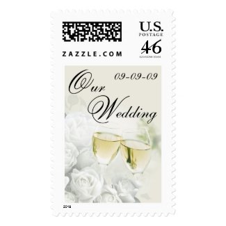Wedding Postage - Champagne Toast Stamp stamp