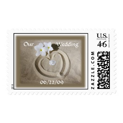 Wedding Postage - Our Wedding and Date on Stamp