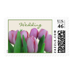 Wedding Postage - Pink Tulips
