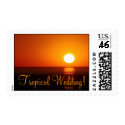 Wedding Postage Stamp "Tropical Wedding"