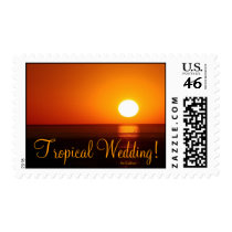 Wedding Postage Stamp "Tropical Wedding"