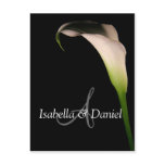 Wedding Postcards Calla Lily A Monograms