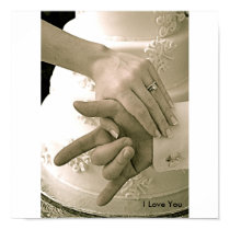 Wedding  Poster "I Love You" posters