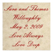 Wedding Poster Prints - Love Always Love Deep by DesignsbyMel Wedding Poster Prints - Love Always Love Deep