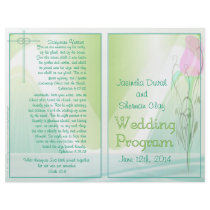 Wedding Program (Bifold Design) Flyer Design