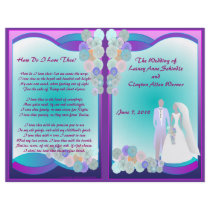 Wedding Program (Bifold Design) Flyers