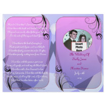 Wedding Program (Bifold Design with Photo) Full Color Flyer