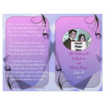 Wedding Program (Bifold Design with Photo) Full Color Flyer