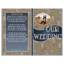 Wedding Program (Bifold Design with Photo) Personalized Flyer