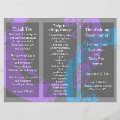 Georgette's blog Christian wedding program wording samples Christian
