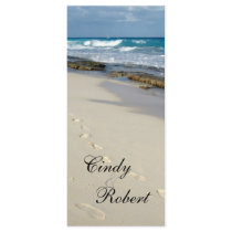 Wedding program cards custom rack card