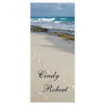 Wedding program cards custom rack card