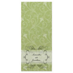 Wedding Program - Elegant Sage Green Victorian Full Color Rack Card