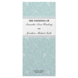 Wedding Program - Elegant White Victorian Floral Rack Cards