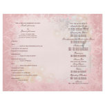 Wedding program pink white whimsical flyer