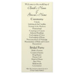 Wedding Program; The Kiss by Gustav Klimt Rack Card Design