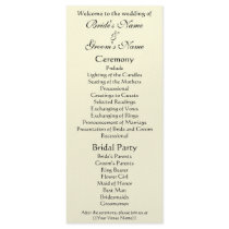 Wedding Program; The Kiss by Gustav Klimt Rack Cards