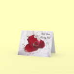 Wedding Proposal Card Will You Marry Me? Ring