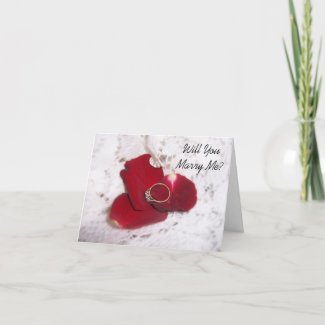 Wedding Proposal Card Will You Marry Me? Ring card