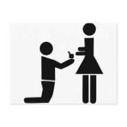 Wedding Proposal postcard