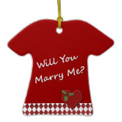 Wedding Proposal Will You Marry Me? Engagement ornament