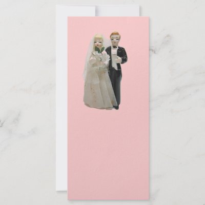 Vintage Wedding Topper on Wedding Rack Cards With Vintage Cake Topper From Zazzle Com