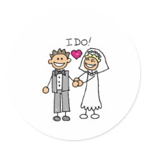 Wedding Reception 37 Round Stickers